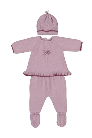 Ползунки+футболка+шапочка для малышей Mayoral (Испания) Розовый 2.504/50