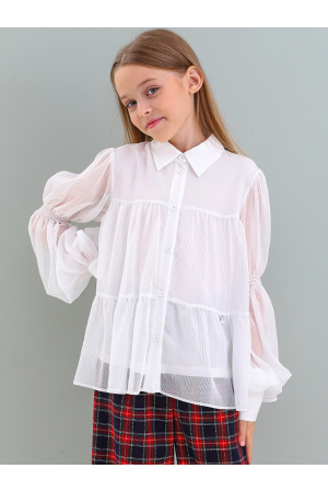 Блуза для девочек Noble People (Россия) Белый 29503-551-9