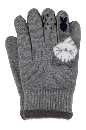 Перчатки для девочек Laddobbo (Китай) Серый AP-37882-3-12