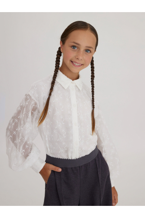 Блуза для девочек Noble People (Россия) Белый 29503-570-9