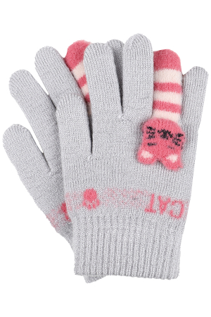 Перчатки для девочек Laddobbo (Китай) Серый AP-37882-2-12