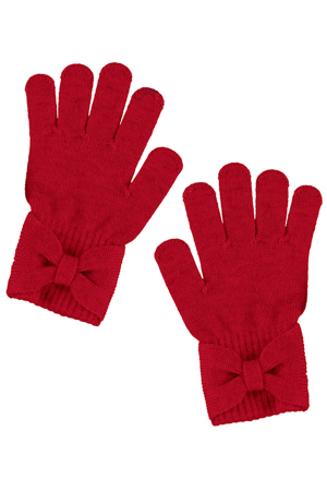 Перчатки для девочек Mayoral (Испания) Красный 10.333/87