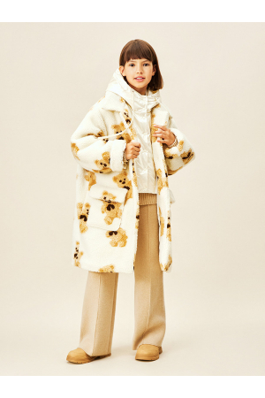 Пальто для девочек Noble People (Китай) Белый 28613-603-9