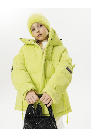 Куртка для девочек GnK (Россия) Зелёный 1-023