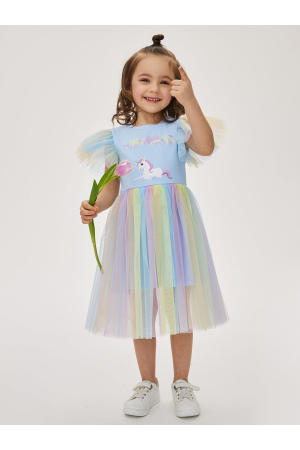 Платье для малышей Noble People (Россия) Голубой 29526-1591-3509