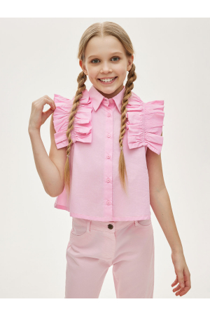 Блуза для девочек Y-clu' (Китай) Розовый Y19111