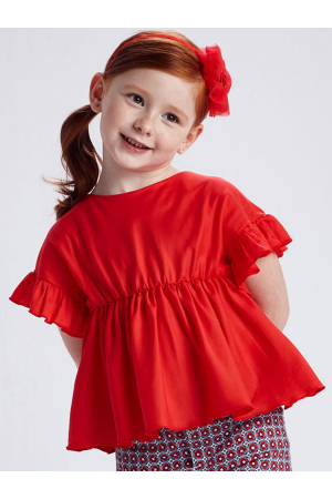 Блуза для девочек Mayoral (Испания) Красный 3.194/94