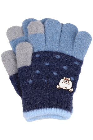 Перчатки для девочек Laddobbo (Китай) Синий AP-37882-9-1723