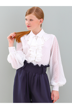 Блуза для девочек Noble People (Россия) Белый 29503-569-9