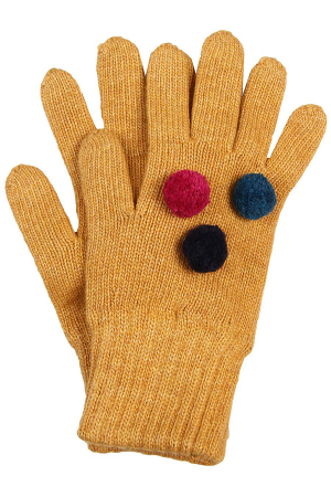 Перчатки для девочек Noble People (Россия) Жёлтый 29515-2127Pr