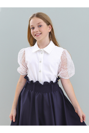 Блуза для девочек Noble People (Россия) Белый 29503-574-9