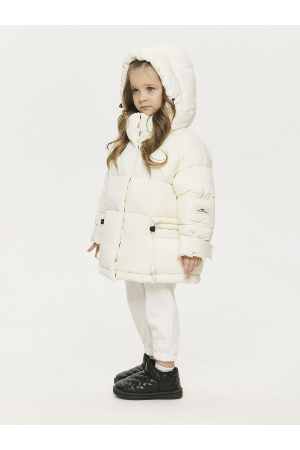 Куртка для девочек GnK (Россия) Белый 1-023