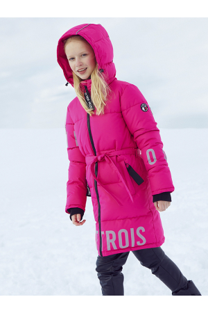 Пальто для девочек Les Trois Vallees (Китай) Розовый MA323W06