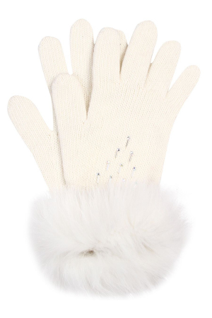 Перчатки для девочек Noble People (Россия) Белый 29515-2129Pr