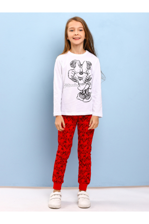 Лонгслив+брюки для девочек Mickey (Турция) Разноцветный KZ18857