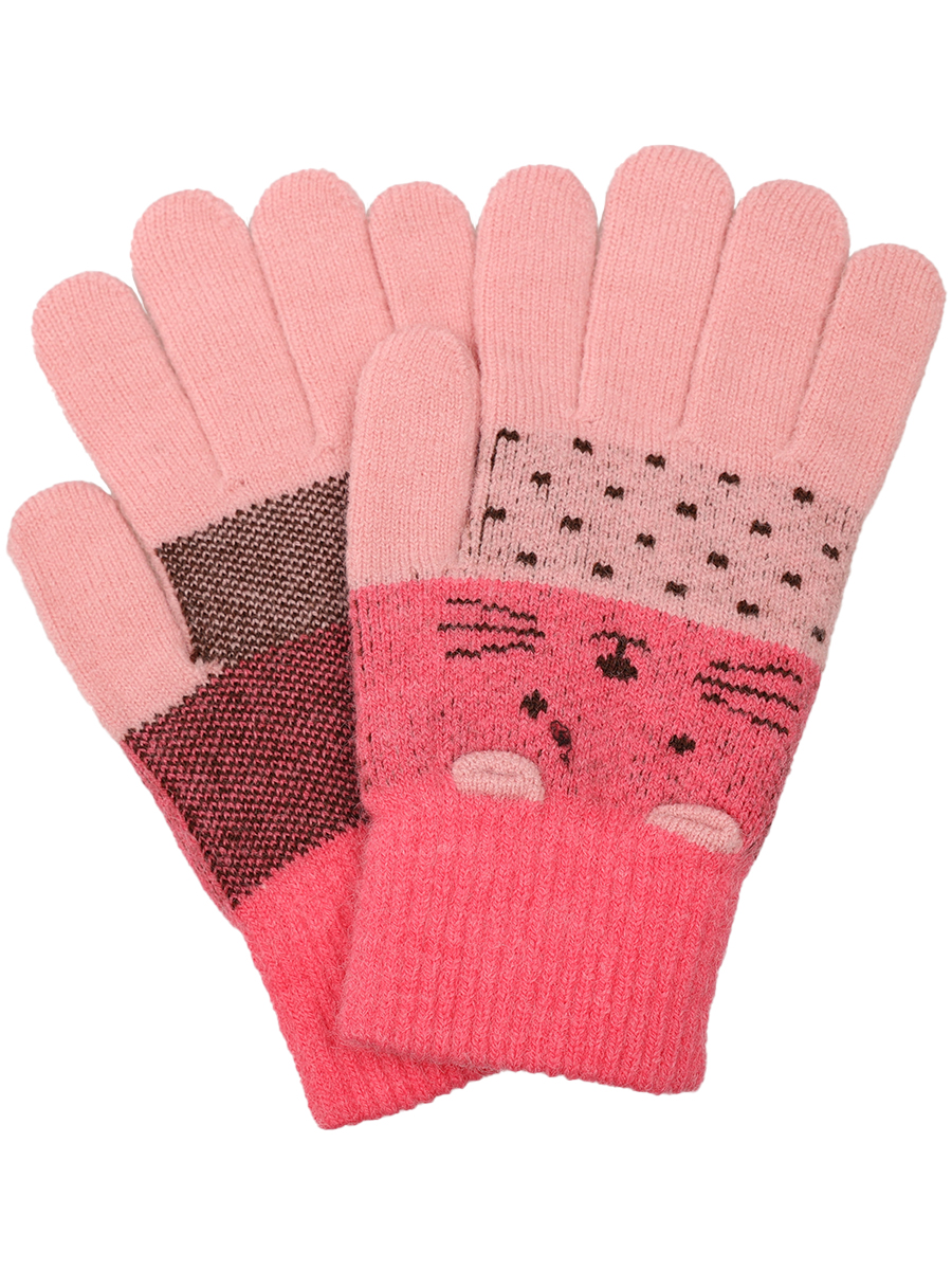 Перчатки Multibrand, размер 17-20, цвет розовый AP-906 - фото 1