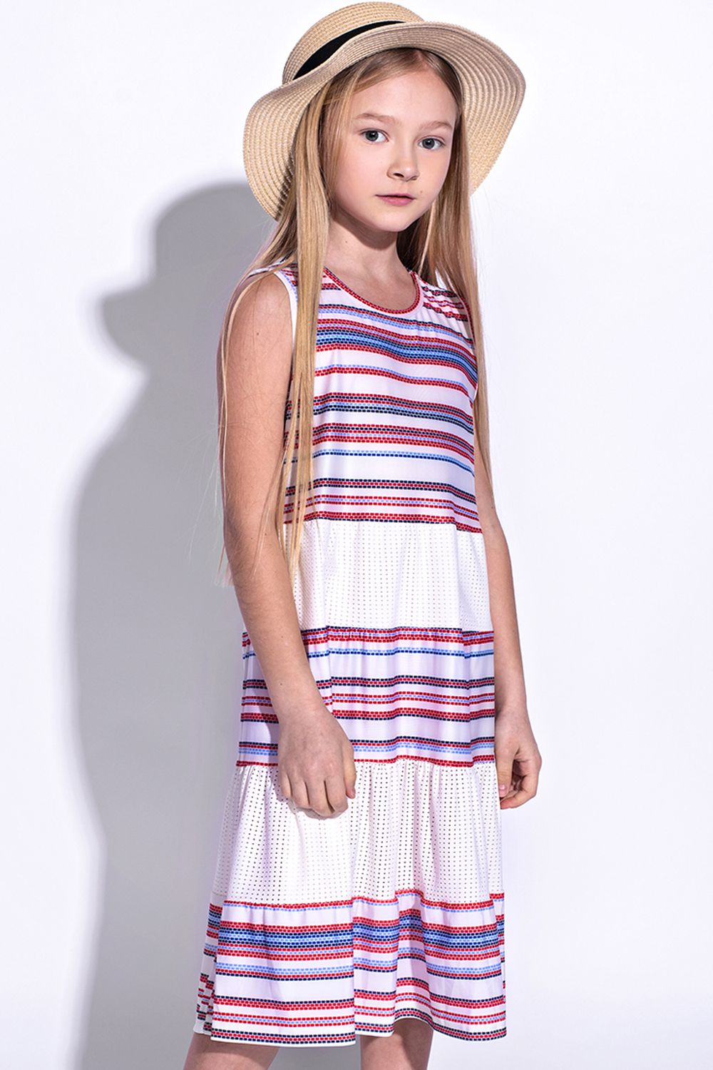 Платье Y-clu', размер 128, цвет разноцветный - фото 1