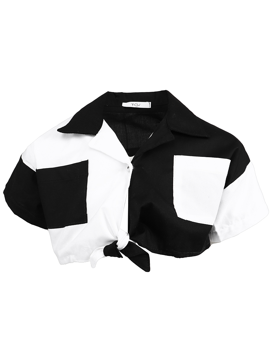 Блуза Y-clu', размер 104, цвет черный YB17448 - фото 3