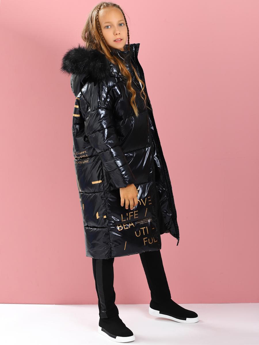 Пальто Laddobbo, размер 128, цвет черный ADJG35AW-7 - фото 10