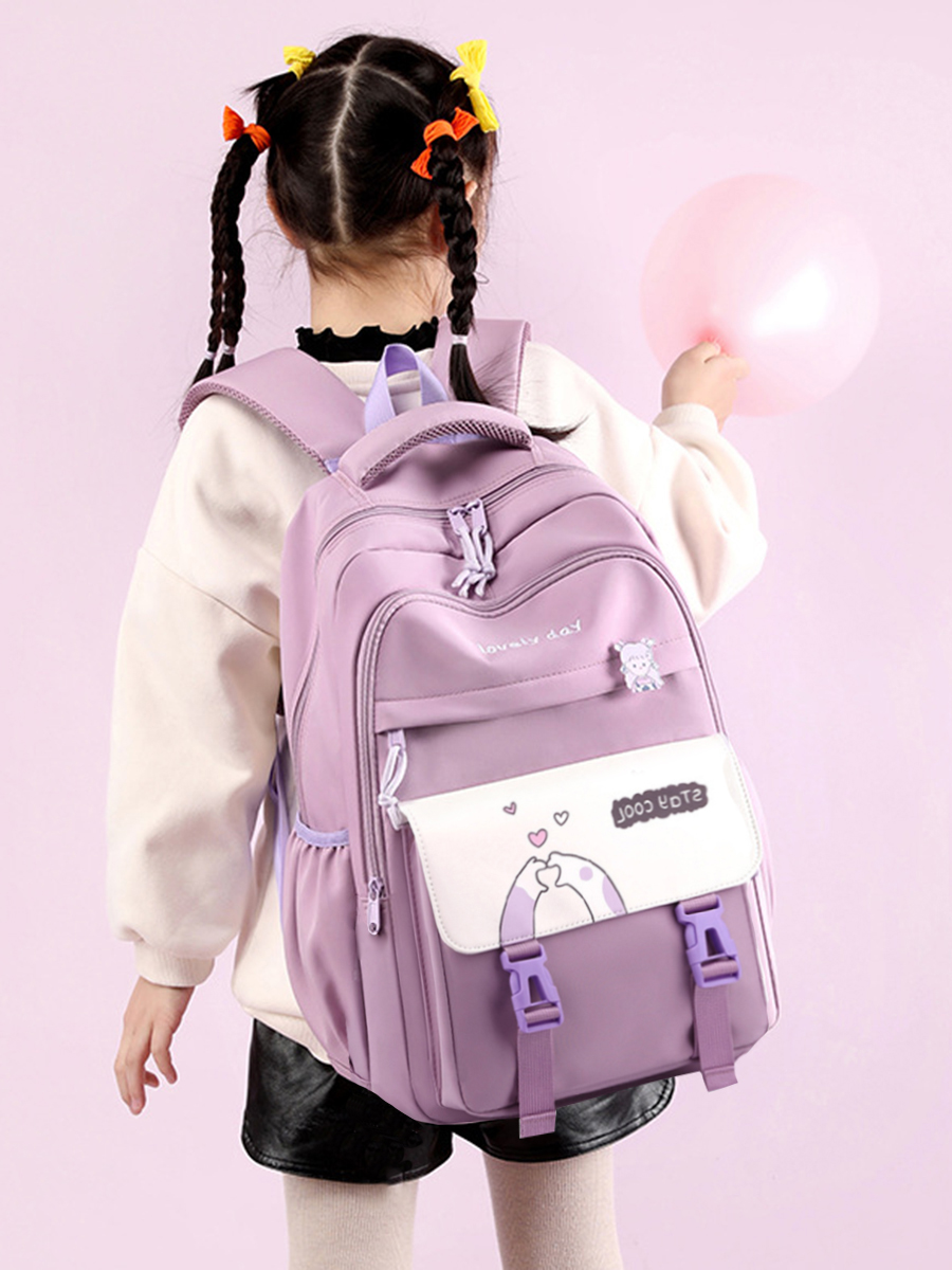 Рюкзак Multibrand, размер Единый школа, цвет фиолетовый