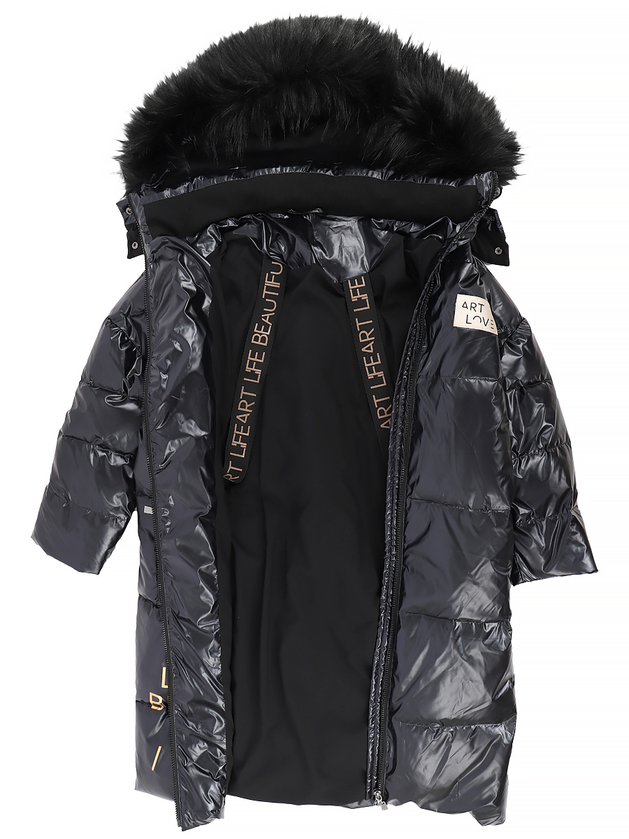 Пальто Laddobbo, размер 128, цвет черный ADJG35AW-7 - фото 7
