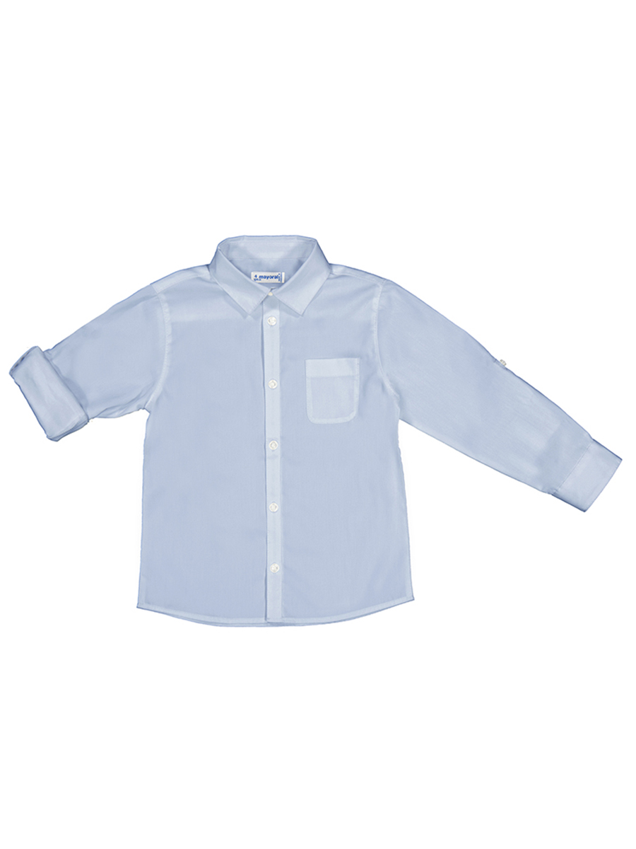Рубашка Mayoral, размер 98, цвет голубой 140/40 - фото 1