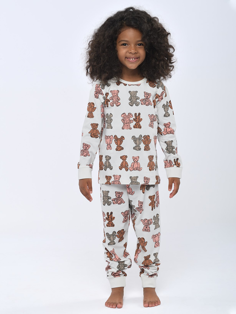 Пижама KATIA&BONY, размер 2-3 года, цвет бежевый