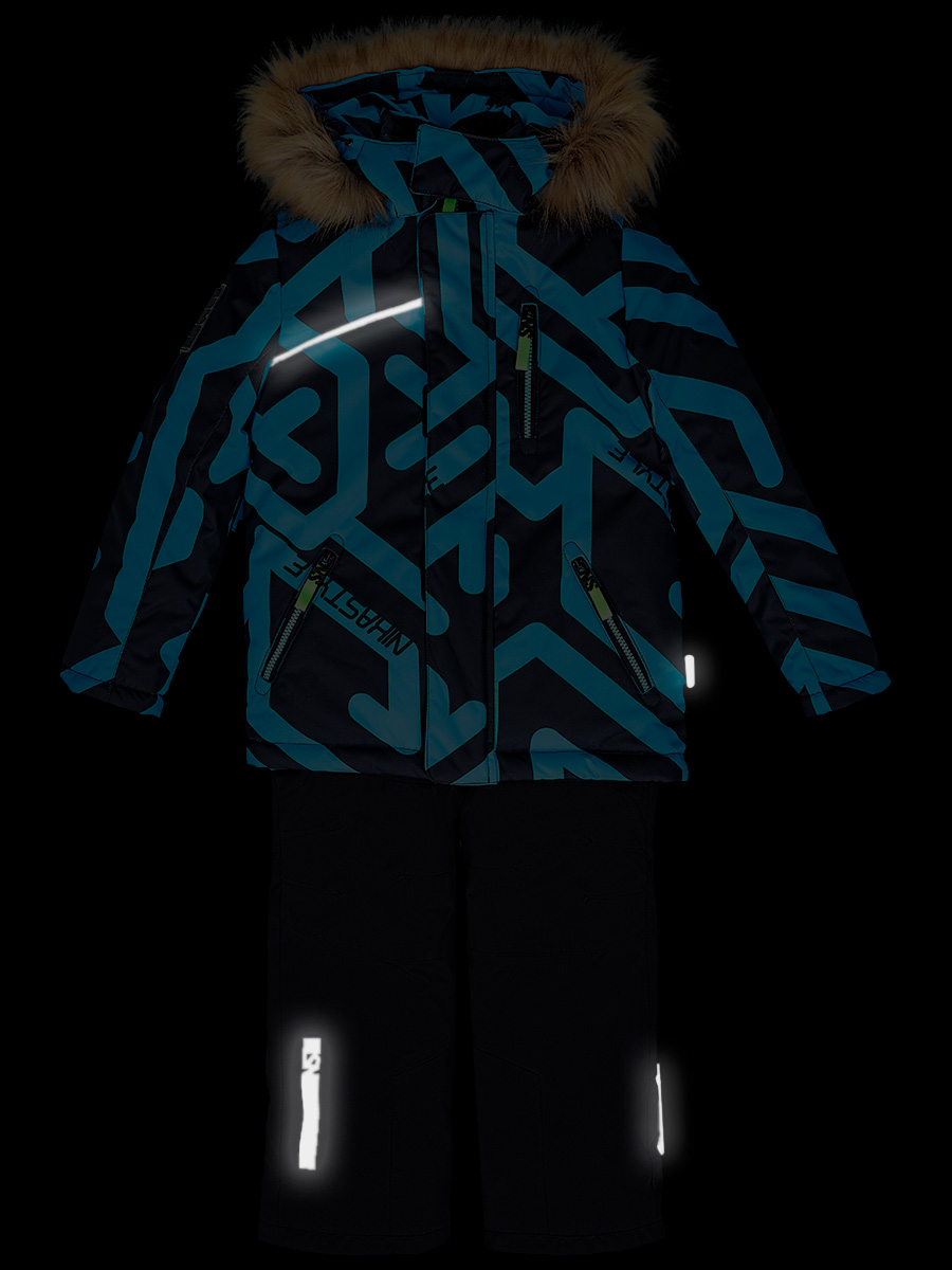 Куртка+полукомбинезон Nikastyle, размер 4 года, цвет голубой 7з0721 Куртка+полукомбинезон - фото 10