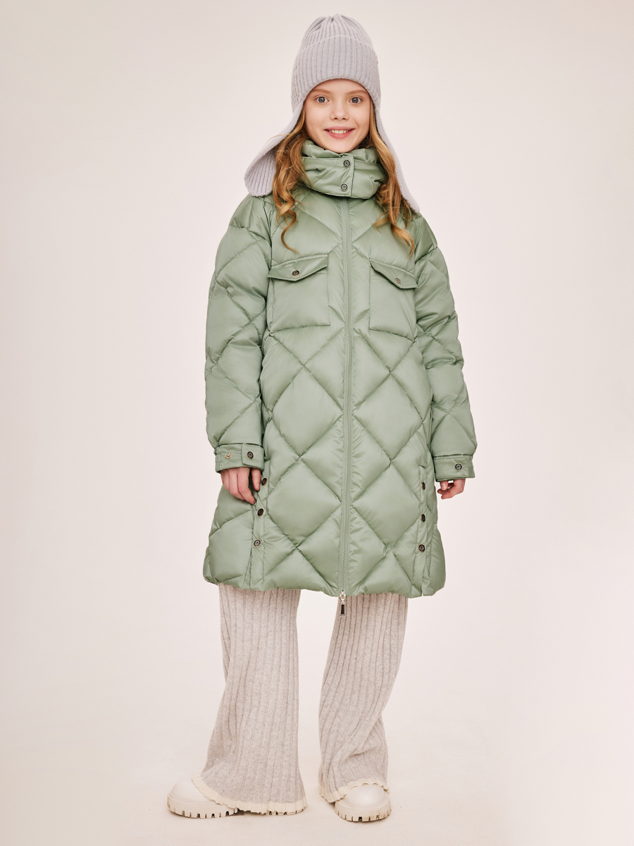 Пальто Laddobbo, размер 7, цвет зеленый ADJG46AW-30 - фото 4