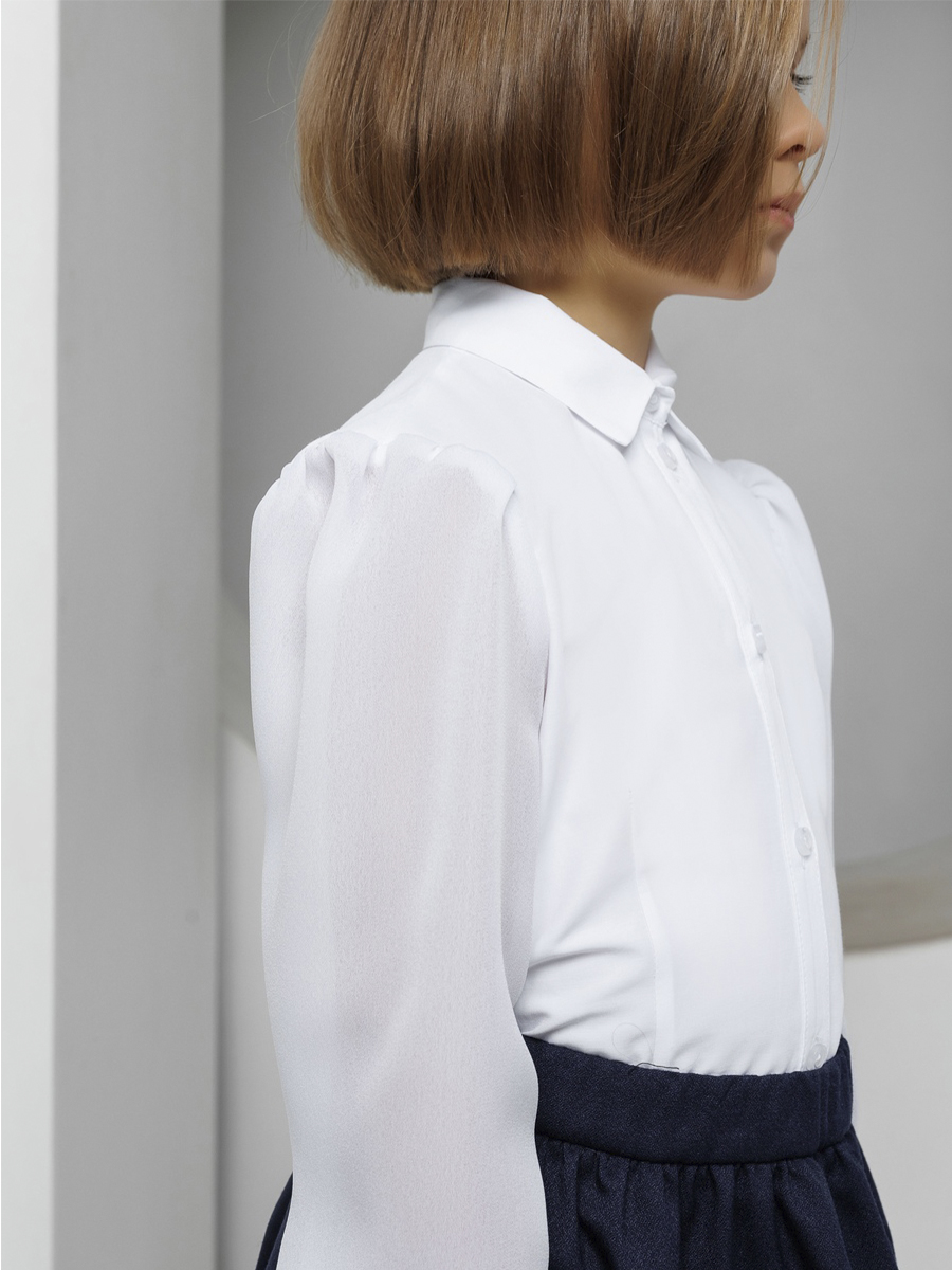 Блузка UNONA DART, размер 8, цвет белый 6011-5 - фото 4