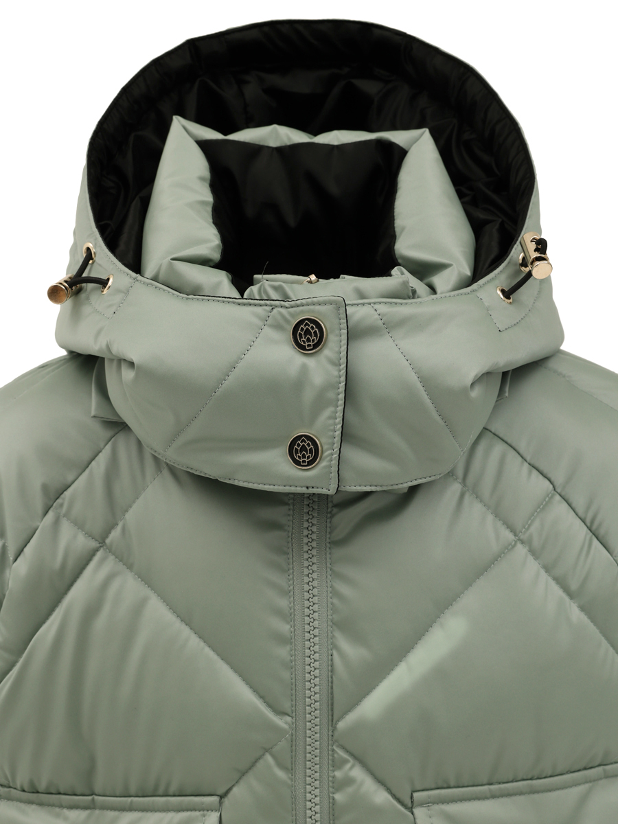 Пальто Laddobbo, размер 7, цвет зеленый ADJG46AW-30 - фото 9