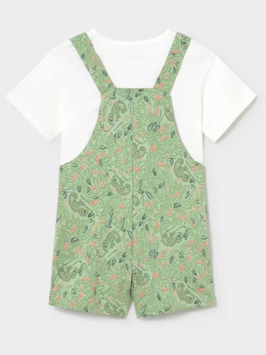 

Футболка+комбинезон, Зеленый, Футболка+комбинезон