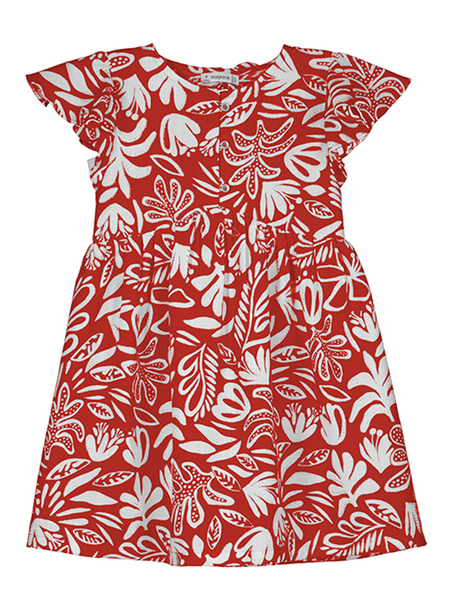 Платье Mayoral, размер 3 года, цвет красный 3.923/11 - фото 1