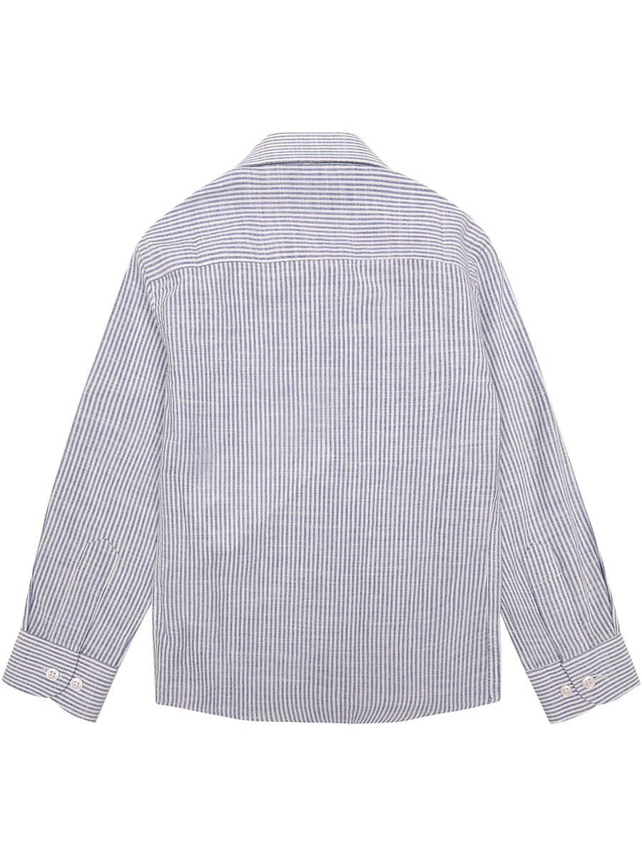 Рубашка Noble People, размер 4 года, цвет синий 18603-139-1900 - фото 7