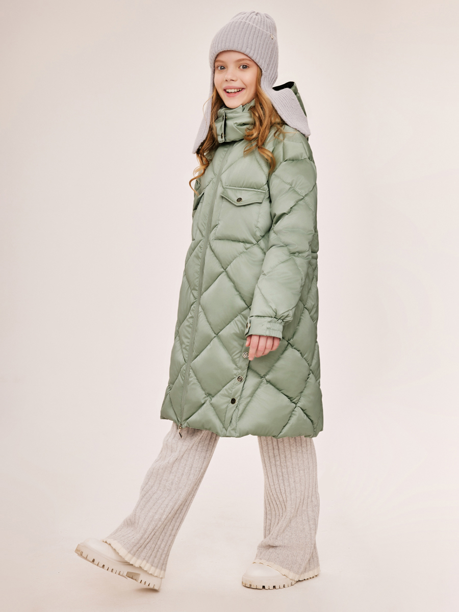 Пальто Laddobbo, размер 7, цвет зеленый ADJG46AW-30 - фото 5