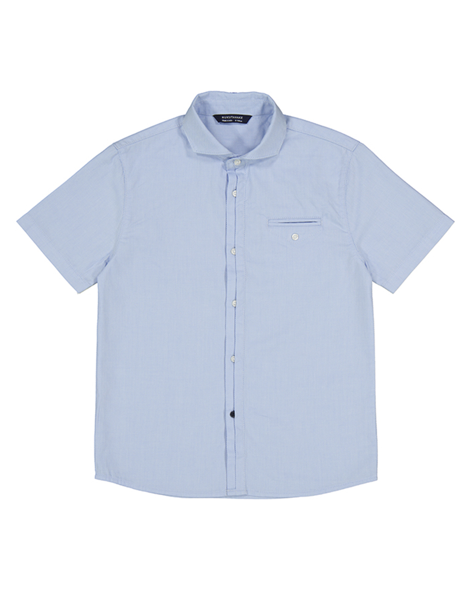 Рубашка Mayoral, размер 160, цвет голубой