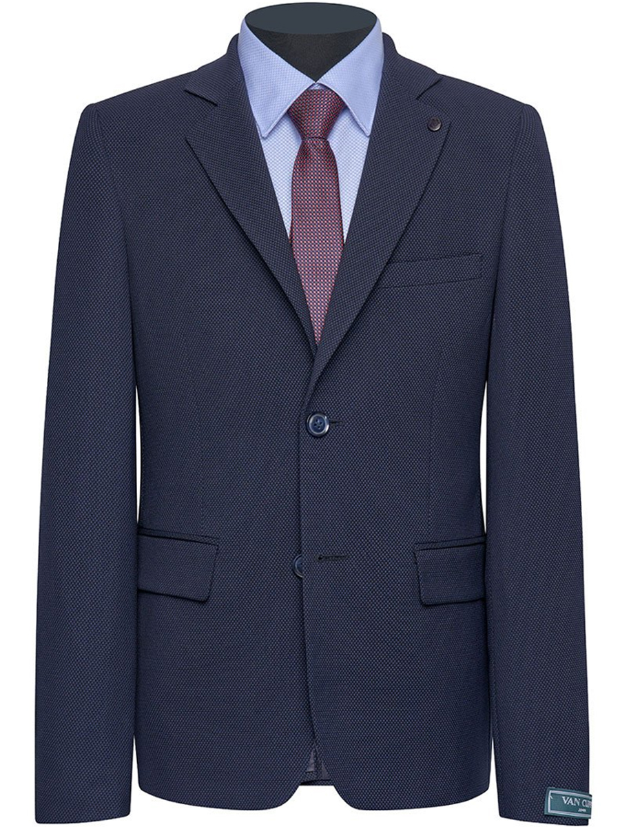 Пиджак Van Cliff, размер 8, цвет синий