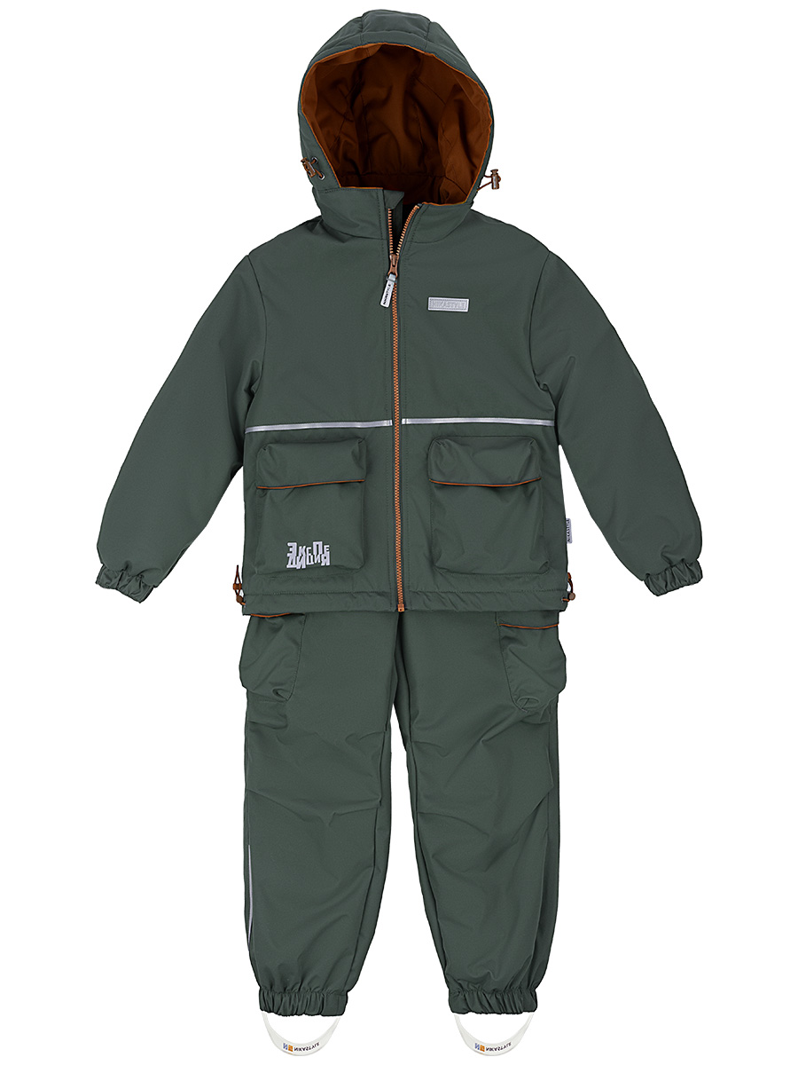 Куртка+брюки Nikastyle, размер 6, цвет зеленый
