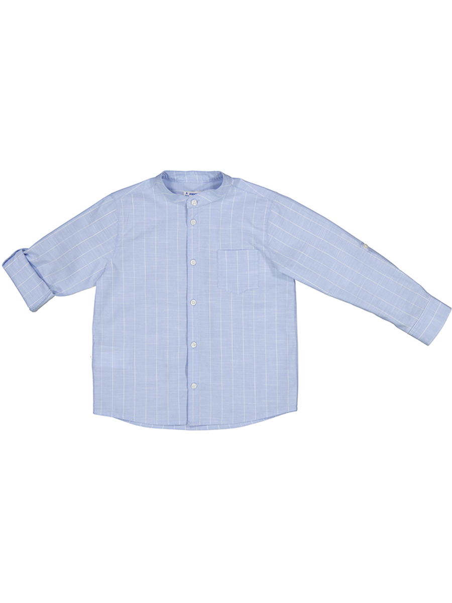 Рубашка Mayoral, размер 122, цвет голубой 3.121/31 - фото 1
