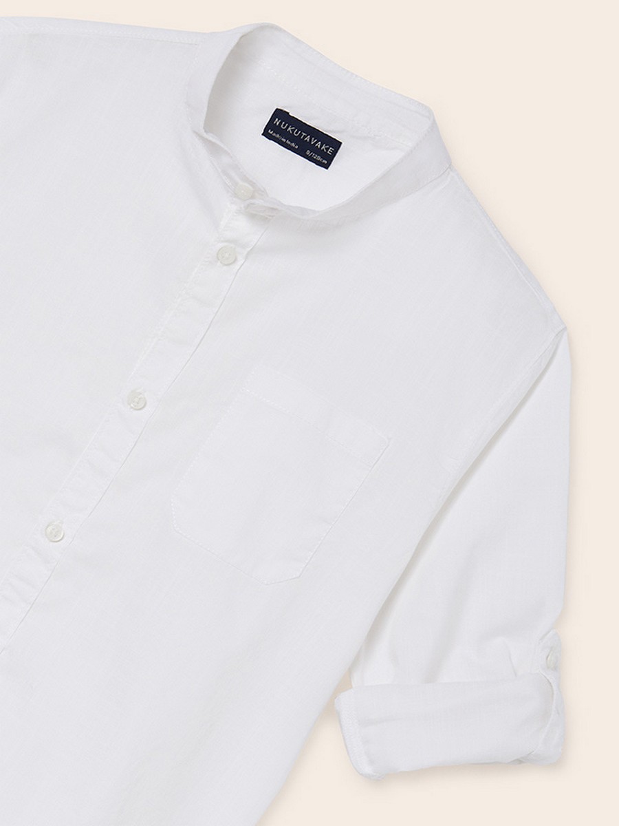 Рубашка Mayoral, размер 160, цвет белый 6.115/77 - фото 7