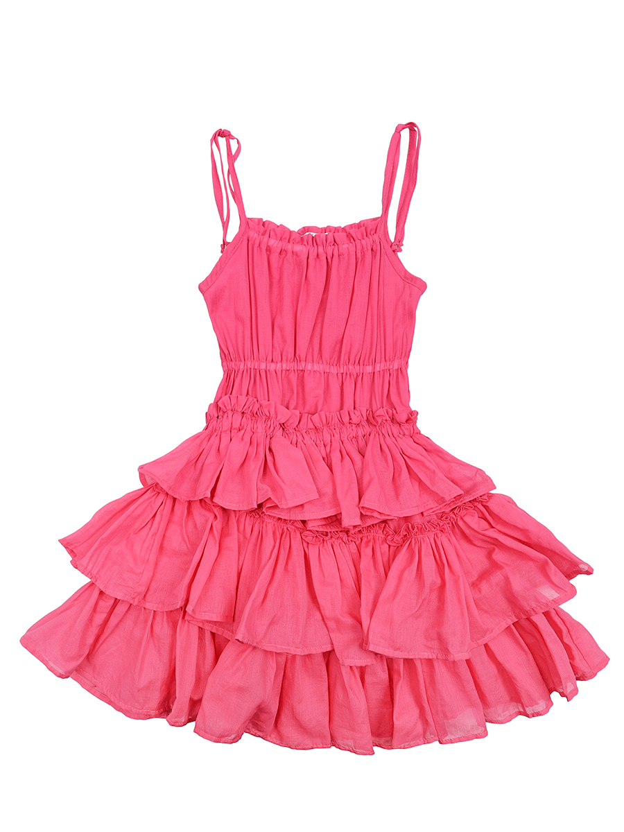 Платье Y-clu', размер 4 года, цвет розовый YB21464 - фото 2