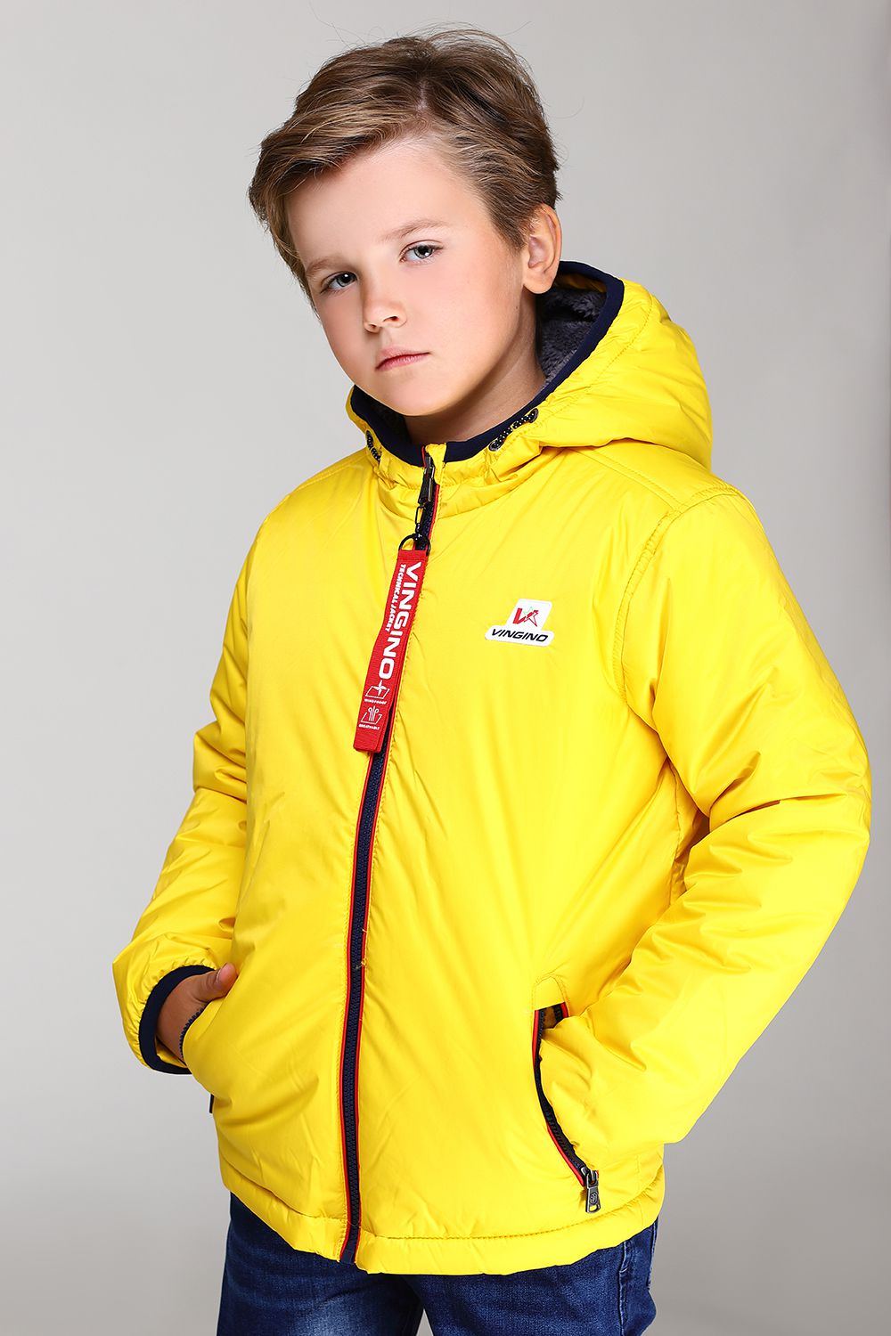 Желтая куртка для мальчика