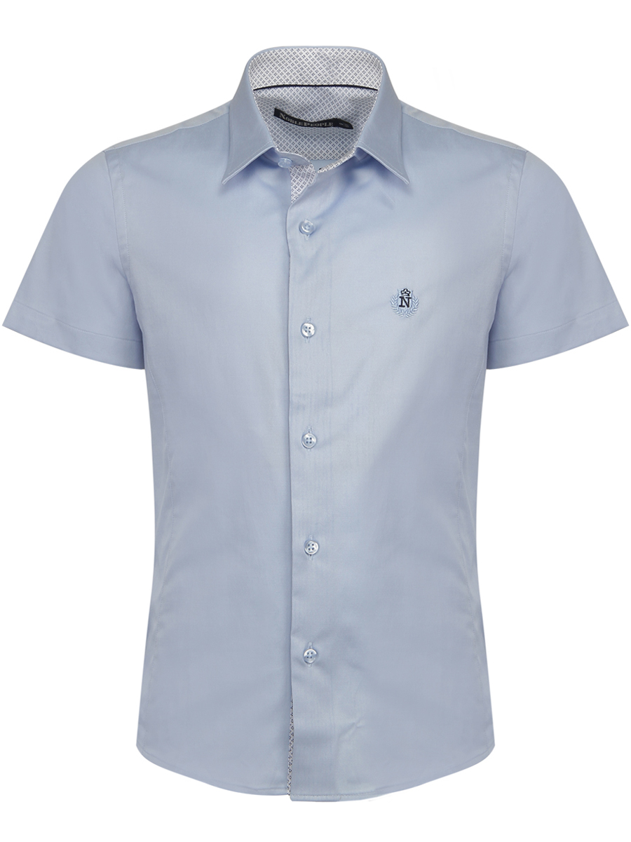 Рубашка Noble People, размер 122, цвет голубой 19003-369CEY - фото 4