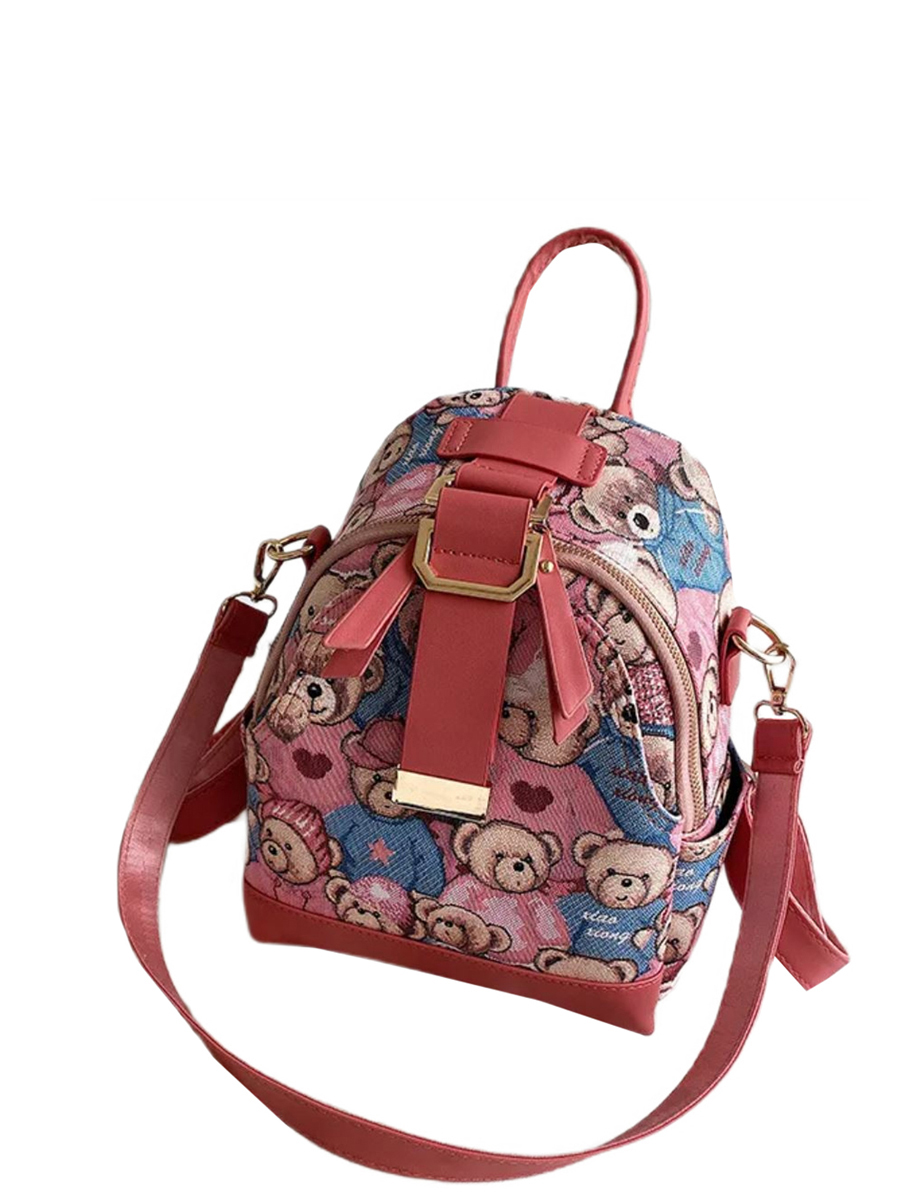 Рюкзак Multibrand, размер Единый школа, цвет розовый
