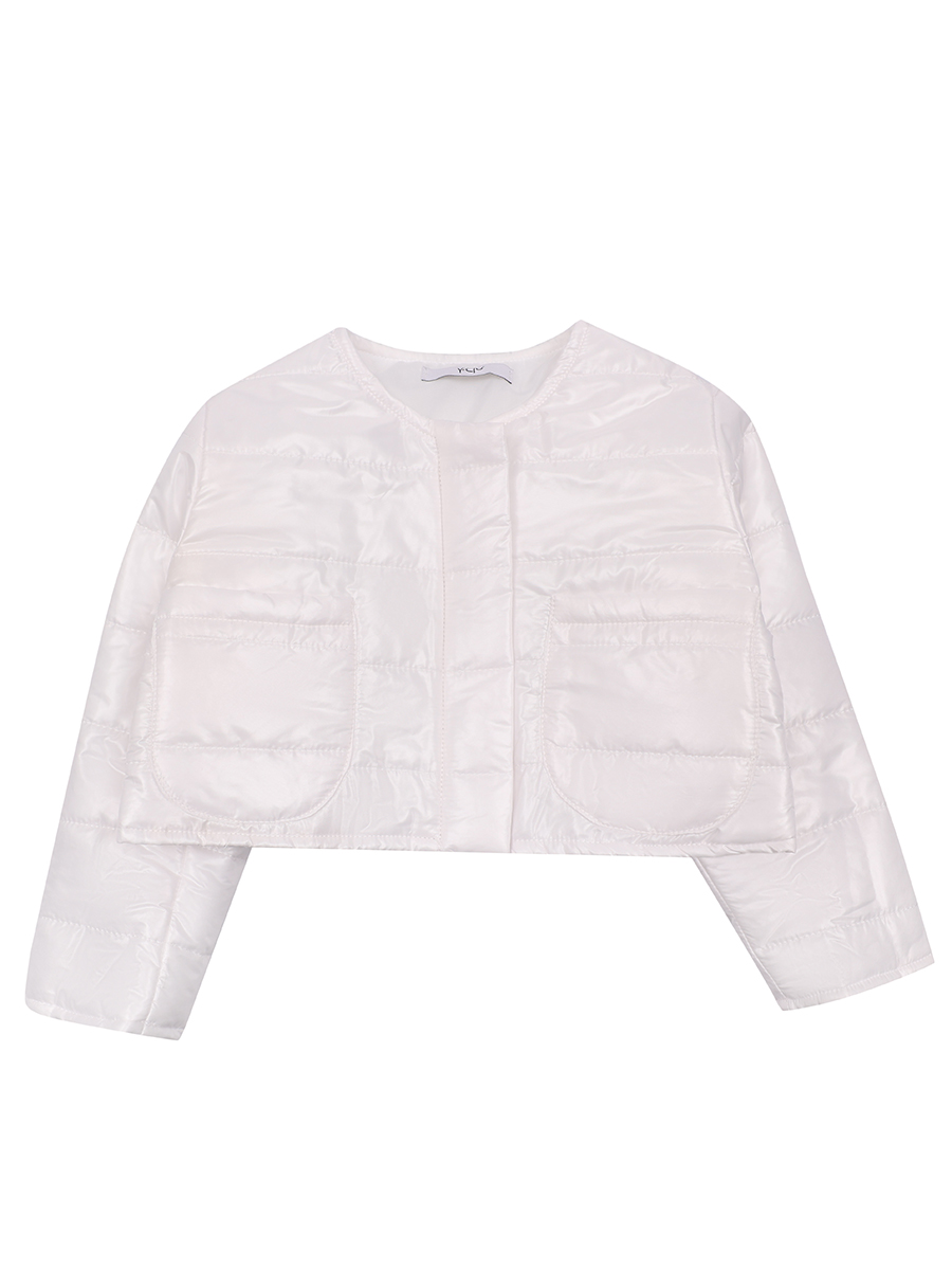 Куртка Y-clu', размер 4 года, цвет белый YB21470 - фото 2