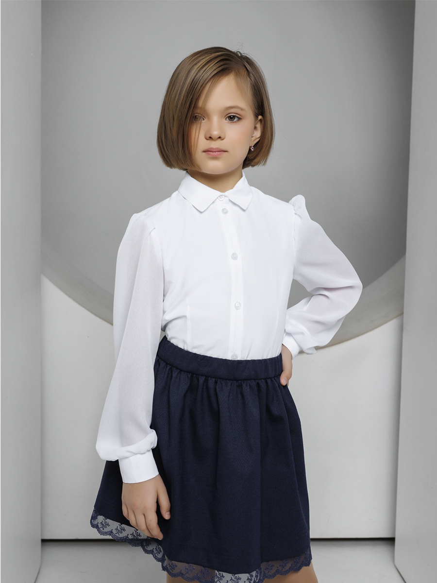 Блузка UNONA DART, размер 8, цвет белый 6011-5 - фото 1