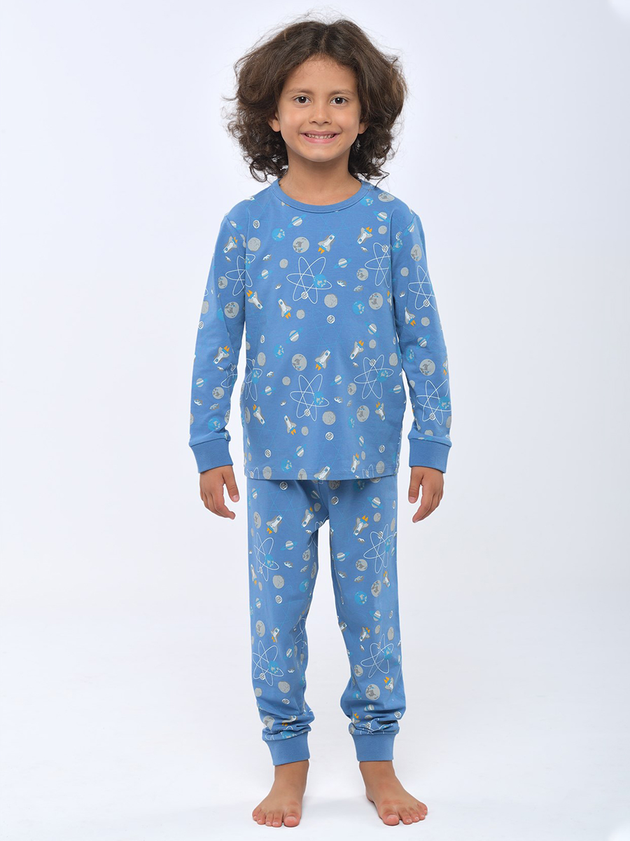 Пижама KATIA&BONY, размер 4-5, цвет синий