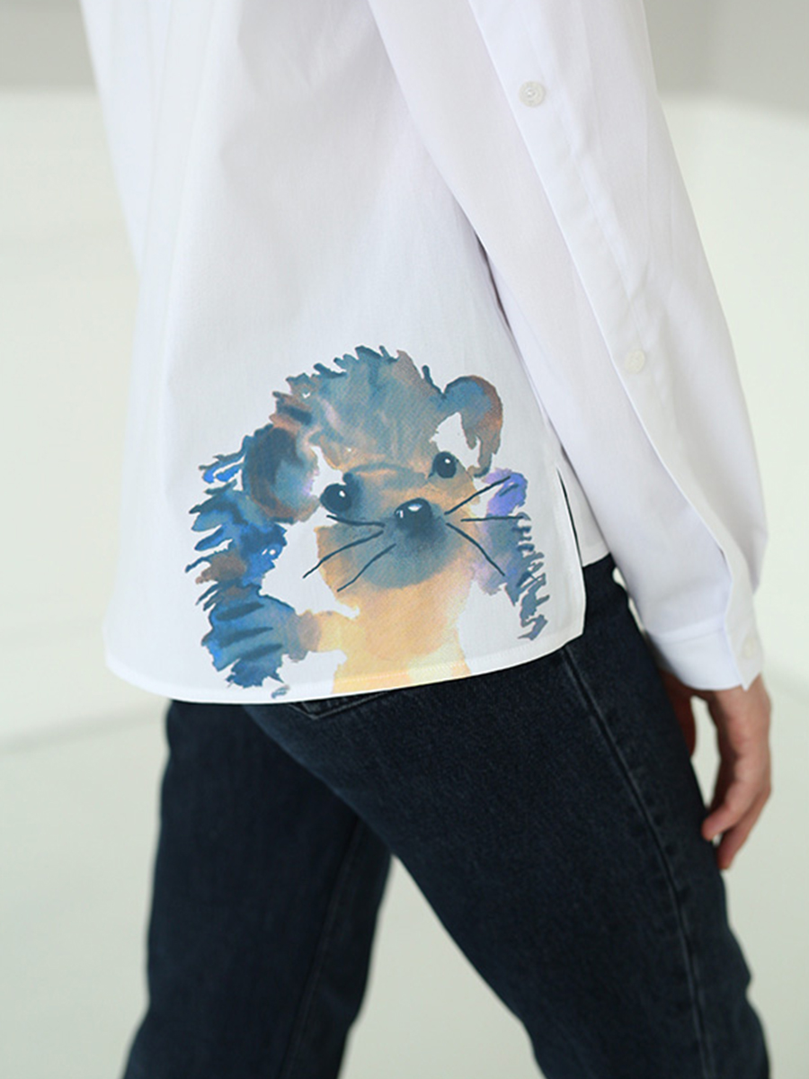 Блузка UNONA DART, размер 12, цвет белый 5084-5 - фото 4