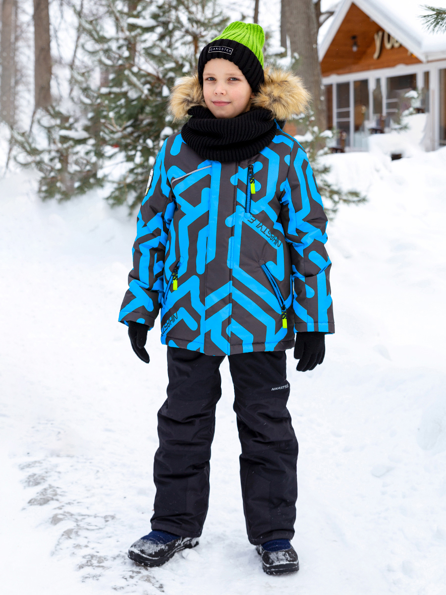 Куртка+полукомбинезон Nikastyle, размер 4 года, цвет голубой