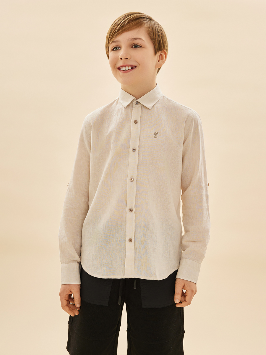 Рубашка Noble People, размер 8, цвет белый 18603-137-9 - фото 1